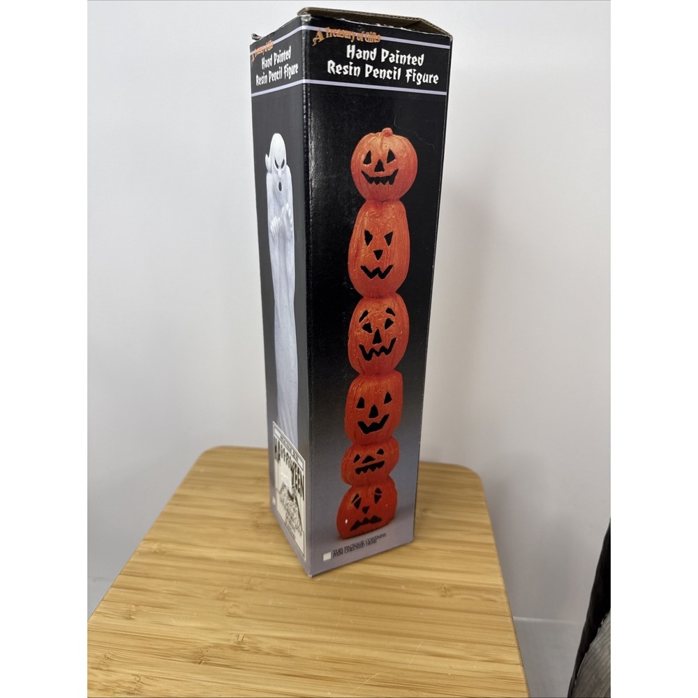 VTG 90s Vampire Halloween Hand Painted Resin Pencil Figure 10" Artmark With Box - Picture 11 of 13